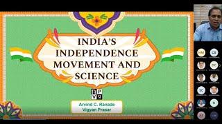 CSIR CGCRI Jigyasa Webinar on India's Independence Movement and Science