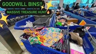 Let’s Go To Goodwill Bins!! I Figured Out An Outlet Secret!!  Come Treasure Hunt With Me! +HAUL!!