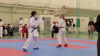 Каратэ. Кумитэ девочки. Karate Kumite Female.