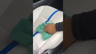 가죽시트 세정이랑 코팅 한번에 하기 #shorts