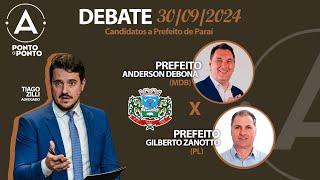 DEBATE DOS CANDIDATOS A PREFEITO DE PARAÍ