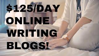 $125/DAY WORK FROM HOME JOB | SEO CONTENT WRITER JOB