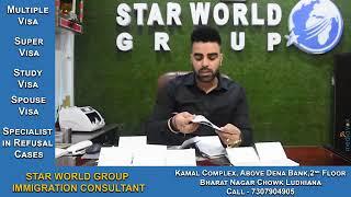 Star World Group | Received 10 Canada Multiple Tourist Visas | Ludhiana