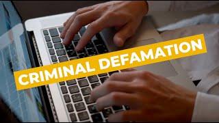 Criminal Defamation | Sydney Criminal Lawyers®