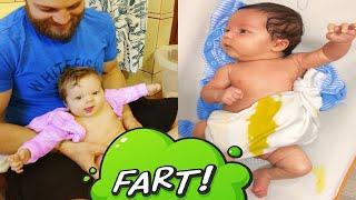 Babies are in love with farting so funny   - Cute Baby Farts - Funny Trendy Everyday