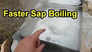 Faster Sap Boiling Tips To Make Maple Syrup #makemaplesyrup #fastermaplesapboiling #bettermaplesyrup