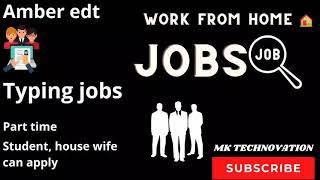 Easy Typing job for students/ W.F.H /20k/ months /Apply now