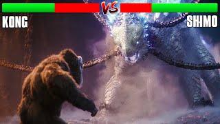 Kong Vs Shimo Battle Scene 4K with Health Bar