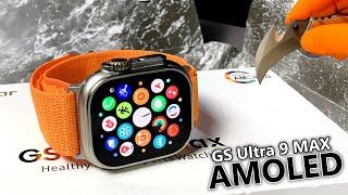 GS Ultra 9 MAX AMOLED Unboxing & Review New Top 1 Sport SmartWatch (Better than HK8 Pro Max 2nd!)