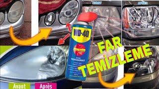 WD40 far temizleme Nettoyage des phares WD40 WD40 headlight cleaning  WD40 очистка фар BECERI TV