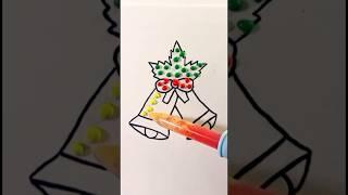 Christmas colormixing art #satisfying #colormixing #shorts#christmas