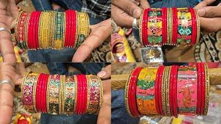 Latest Colourful Banglas Collection | Aachal churi ghar |#bangles #youtube #churi