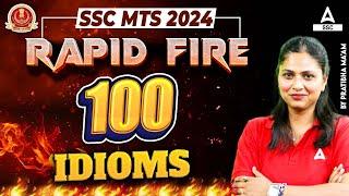 SSC MTS 2024 | English IDIOMS For SSC MTS | English For SSC |  Part 1 | By Pratibha Ma'am