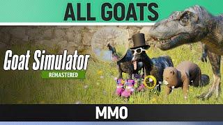 Goat Simulator Remastered - All Goats/Mutators - MMO - How to Unlock