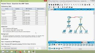 9.2.9 Packet Tracer - Examine the ARP Table