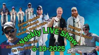 LIVE Show Topics, Puget Sound Resident Coho, Summer Salmon Options, McKay Crab Gear, Season 7 Show