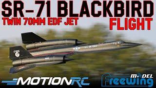 Flying the All-New Freewing SR-71 Blackbird! Twin 70mm RC EDF Jet