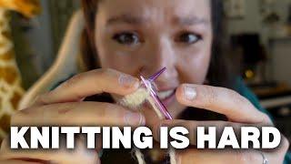 Chaotically learning to knit as a lifelong crocheter