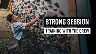 Mega Board Climbing Session • Training Hard With Aidan, Jim and Dave