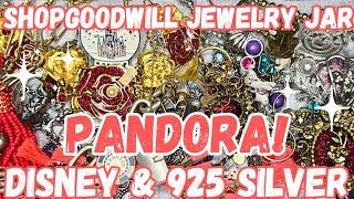 PANDORA, DISNEY & 925 SILVER! ️ Goodwill Jewelry Jar Unboxing #jewelryunboxing #jewelryjar