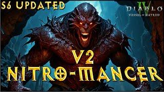 S6 V2 Lazy NITROMANCER ! Speed Summoner Necromancer Build Diablo 4 VoH