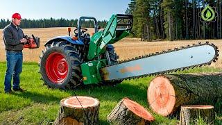 Fastest Automatic Firewood Processing Machine | Dangerous Big Chainsaw Cutting Tree machines #6