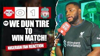 RB LEIPZIG 0-1 LIVERPOOL  ( Karibi - NIGERIAN FAN REACTION ) - CHAMPIONS LEAGUE HIGHLIGHTS 2024-2025