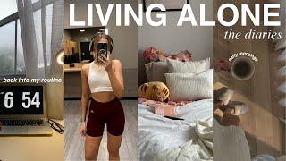 LIVING ALONE: getting back into a routine | days in dental school, new hair, gym routine