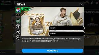 REDEEM CODES! FREE BECKHAM CARD, NEW EVENT IN FC MOBILE