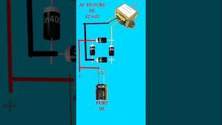 how to make 12 volt battery charger at home  // #shorts