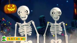 Пять маленьких скелетов super kids network россия | Хеллоуинские песни |  Стихи для детей