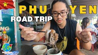  I ATE the whole TUNA'S EYE in Phu Yen - Vietnam!! Travel by bike #travel #travelvlog #tuna