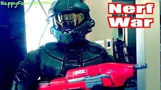 Nerf War: Halo Master Chief Joins the Team! - Part 17