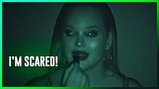 DOING MY MAKEUP IN THE DARK CHALLENGE!