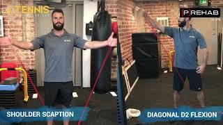 Increase Tennis Serve Velocity Program 3 of 5: Elastic Tubing Shoulder Exercise