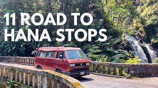 Road to Hana in a VW Westfalia Camper Van | 11 Things to Do on the Road to Hana, Maui Hawaii