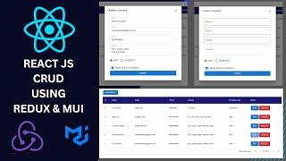 React JS CRUD Actions using REDUX Pattern MUI Design & JSON SERVER API