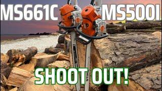 Stihl Ms661c VS 500i! 36”&25” Bars!