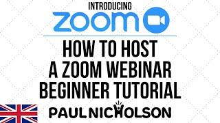 How To Host A Webinar On Zoom Beginner Tutorial - This Is Not A Zoom Meeting