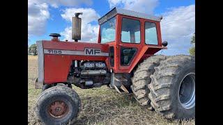 Massey Ferguson 1155  V8 & Great Plains Simba X-Press 4.6 mtr