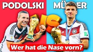 Vergleich: Podolski VS Müller | Wer ist der bessere Offensivspieler? | GegenStar