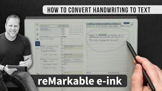 How to Convert Handwritten Notes to Text in reMarkable