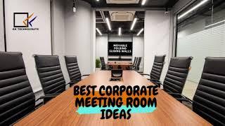 Best Corporate Meeting Room Design Ideas | Movable Partition Wall Folding Wall | KKTECHNOCRATS