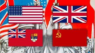 "Allied Powers National Anthems Medley" - 1940's Recording Rare Vocal Version (part 1)