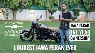 Jawa Perak One year Ownership Custom loud exhaust modification accessories