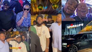 Davido and Billionaire Jowizaza live at Cubana chief priest restaurant grand opening with Poco Lee