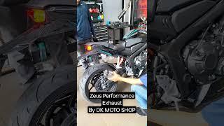 Zeus Performance Exhaust CBR650R | Big bike exhaust sound