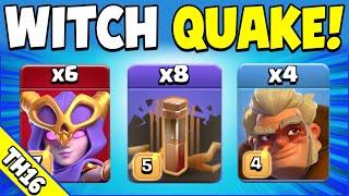 SUPER WITCH QUAKE IS SO POWERFUL!!! TH16 Attack Strategy (Clash of Clans)