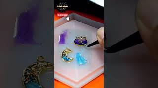 Epoxy Resin Crafts | Cute UV Resin Pendants tutorial | #resin #resinart #shorts