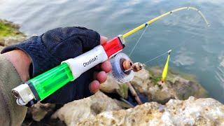 THE ONLY IN THE WORLD..!!  Unique Micro Fishing Rod from Matches #self-taught7